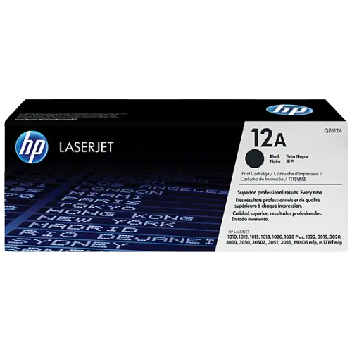 HP 12A Black Original Toner Cartridge (Q2612A)