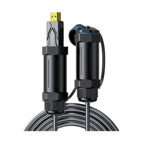 Dtech DT-HF8025KF 25 Meter 8K HDMI Armor Fiber Optic Cable With Waterproof Shell