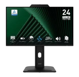 MSI PRO MP242PMG 24" 120Hz FHD Business Monitor With Built in Webcam
