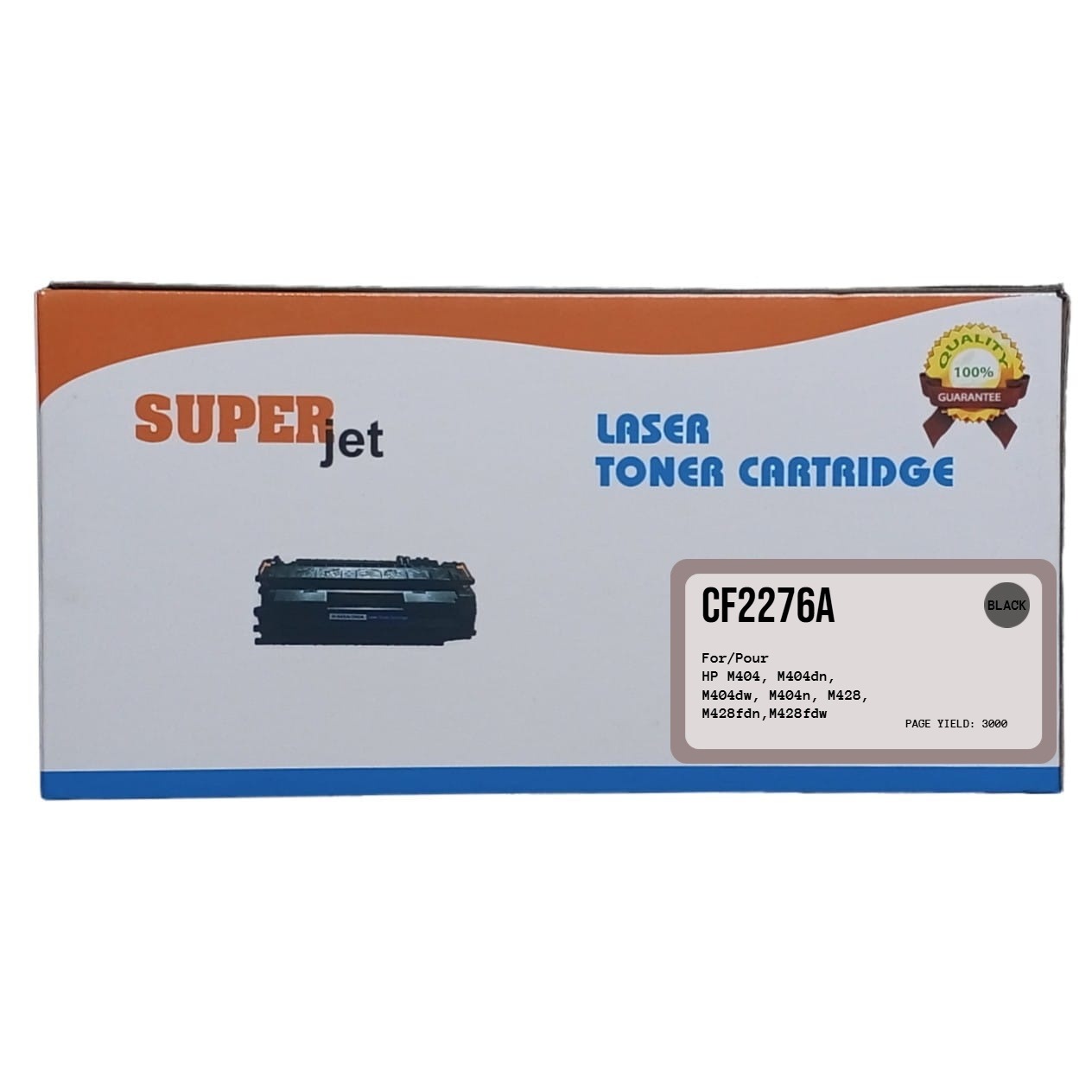 SuperJet 76A (No Chip) Black LaserJet Toner Cartridge